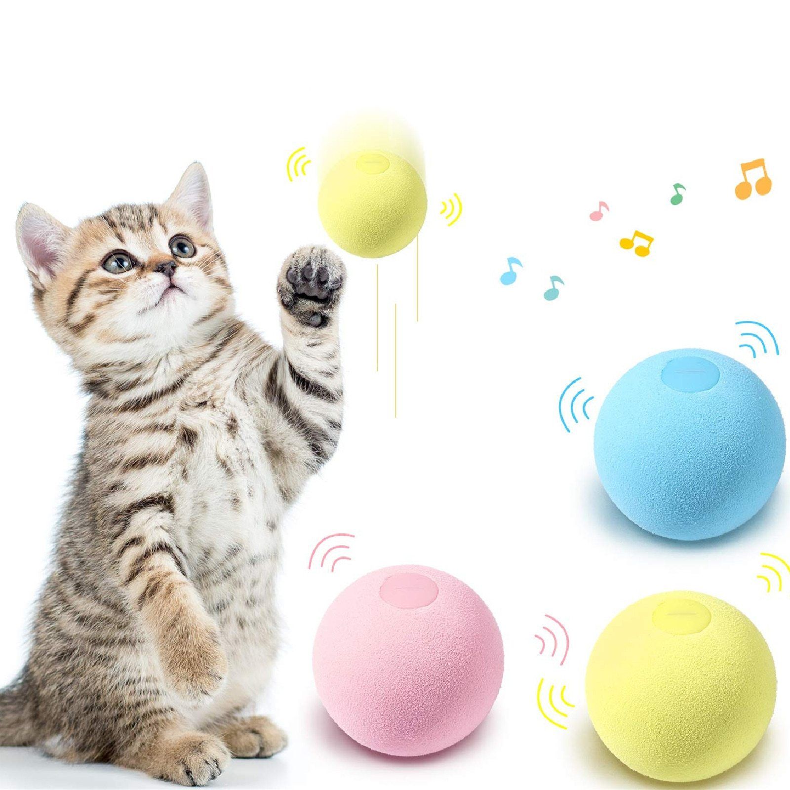 SmartBall™ - Balle intelligente d'apprentissage pour chat - Chaltesse.com